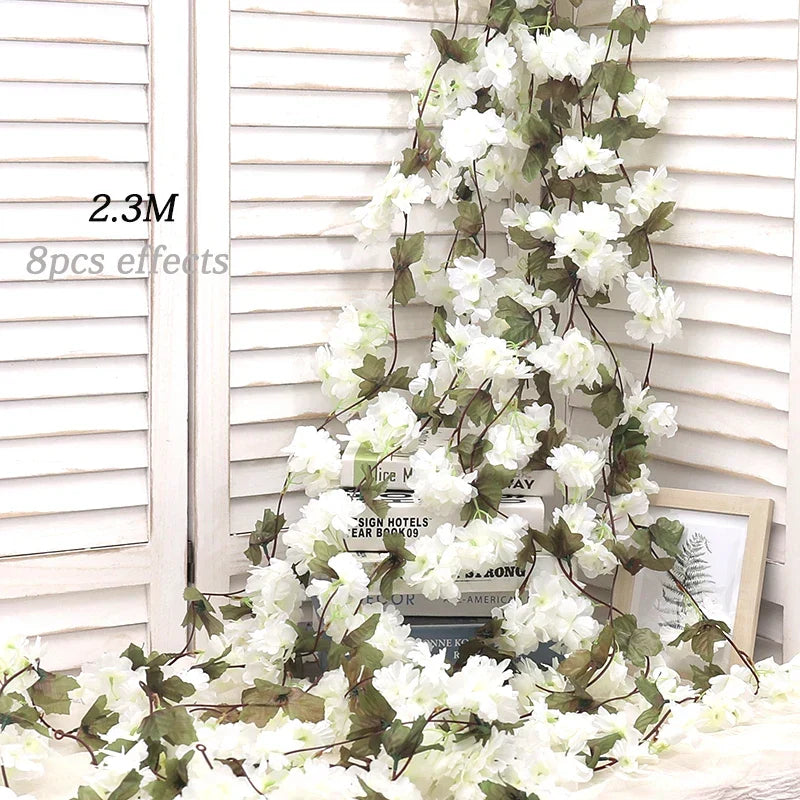 Kahaul Silk Cherry Blossom Vine