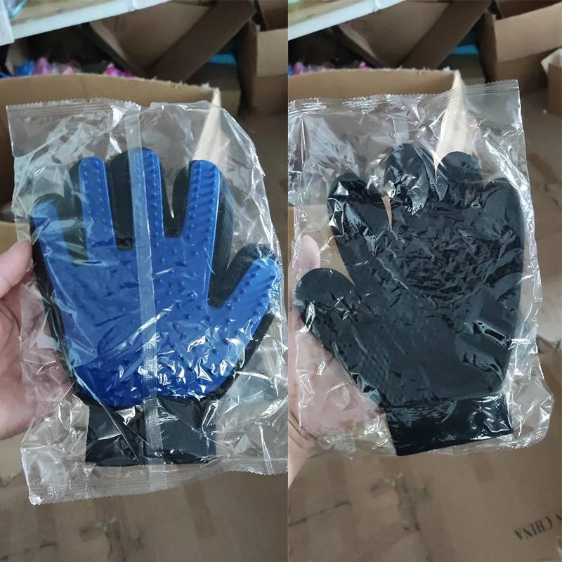 Multicolor Silicone Dog Cat Gloves