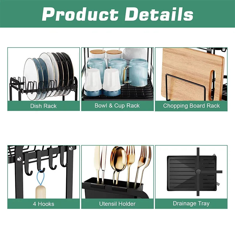 Kitchen Drying Storage Rack
