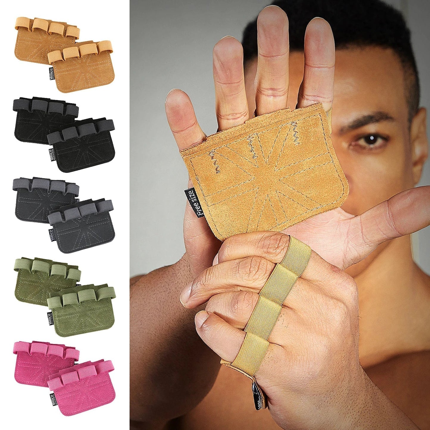 Leather Weightlifting Gloves