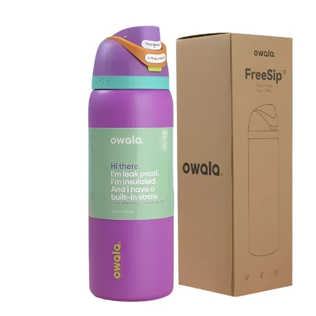 Owala FreeSip Black and White