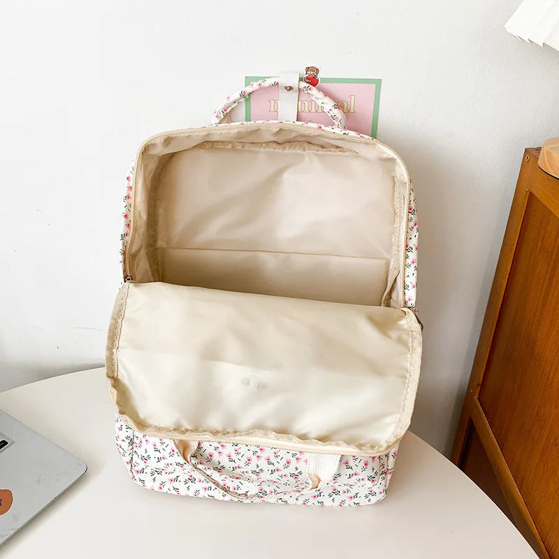 Japanese Style Floral Student Backpack