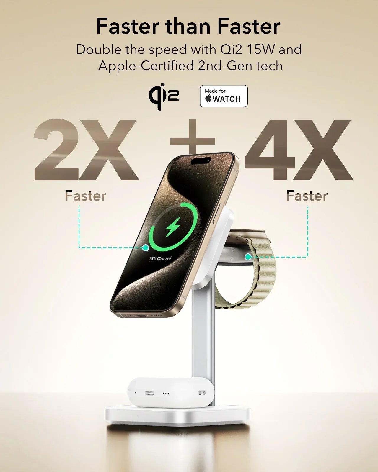 ESR 3-in-1 Qi2 Wireless Charger