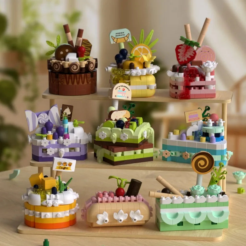 Mini Block Cake Building Toy