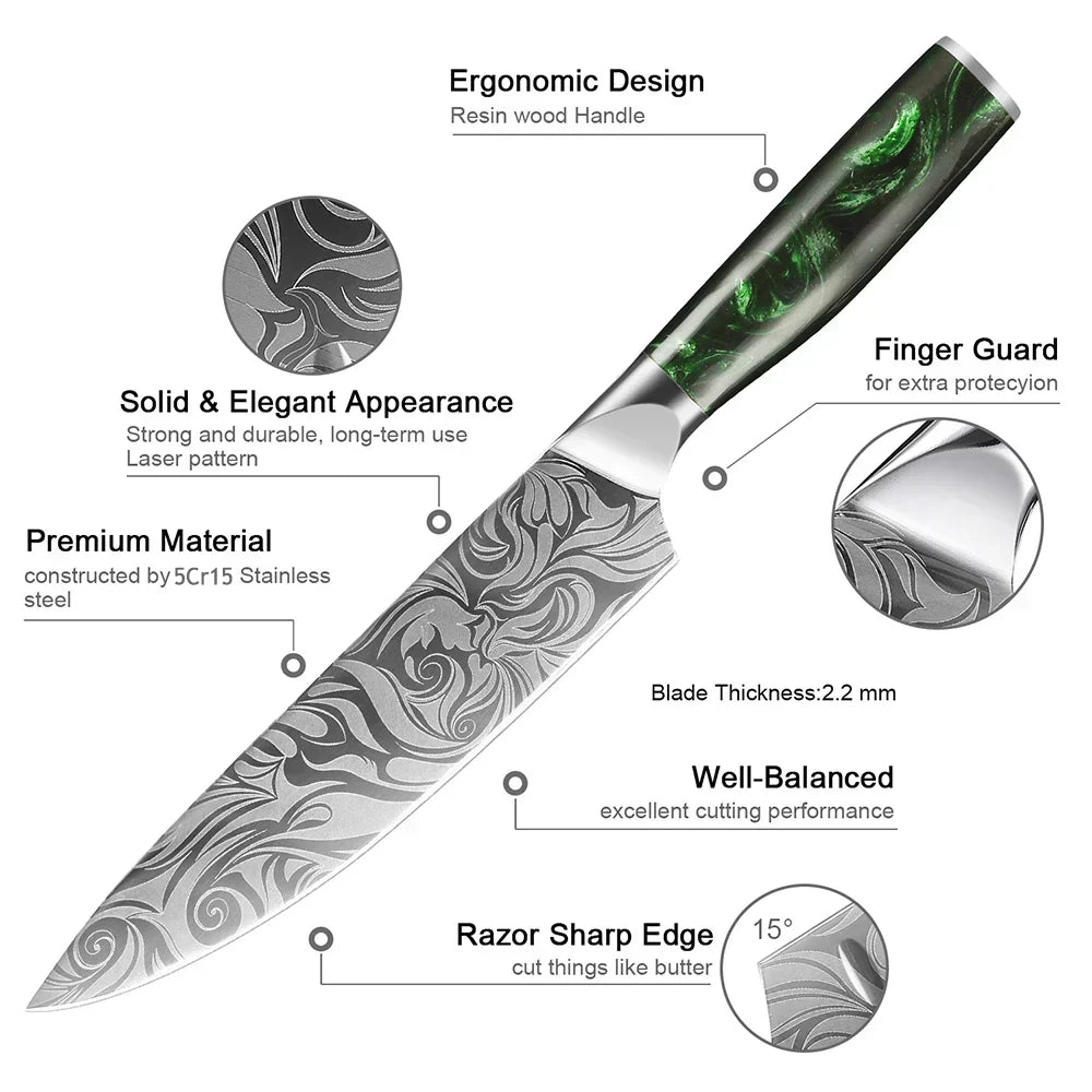 XITUO Stainless Steel Knife Set
