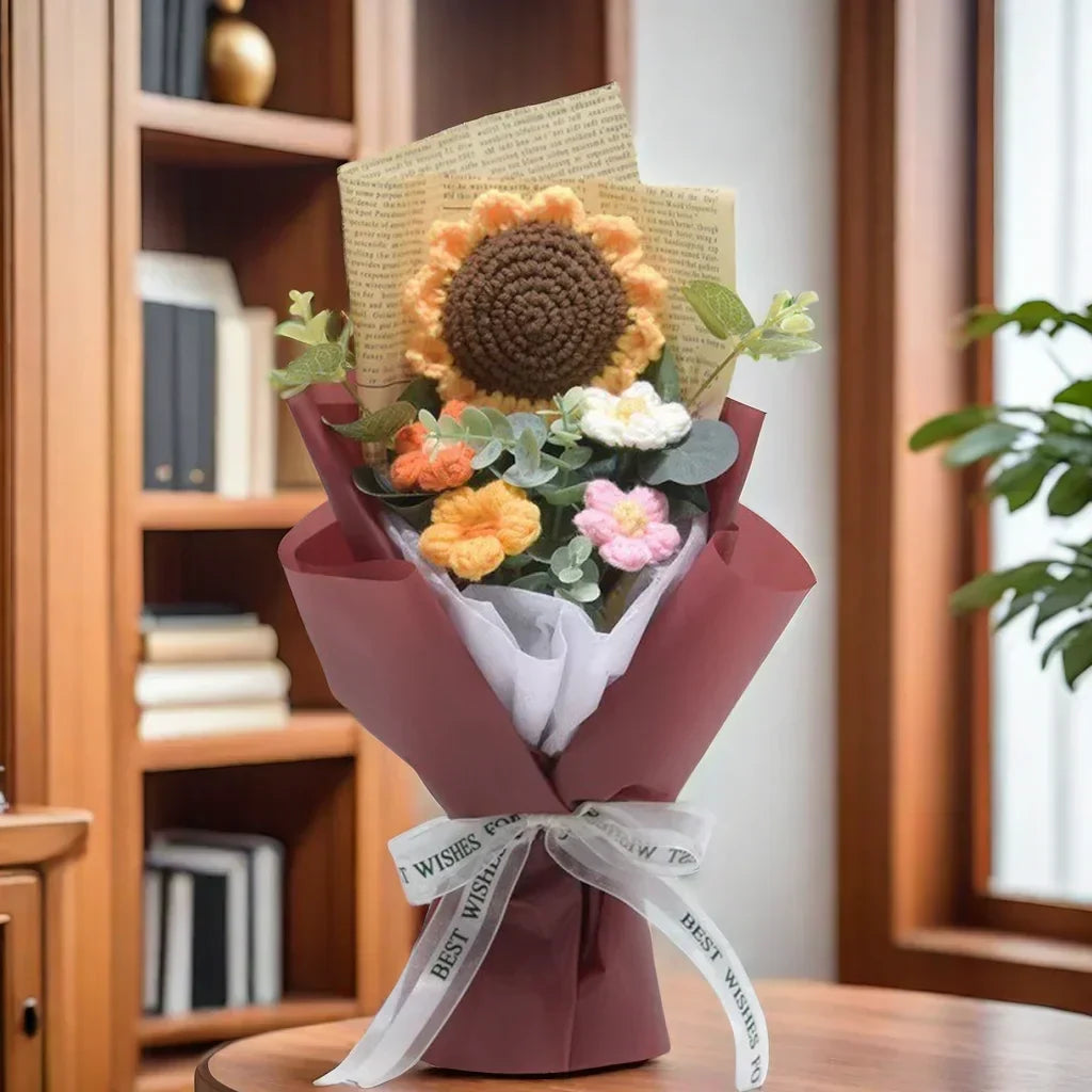 Handmade Crochet Flower Bouquet