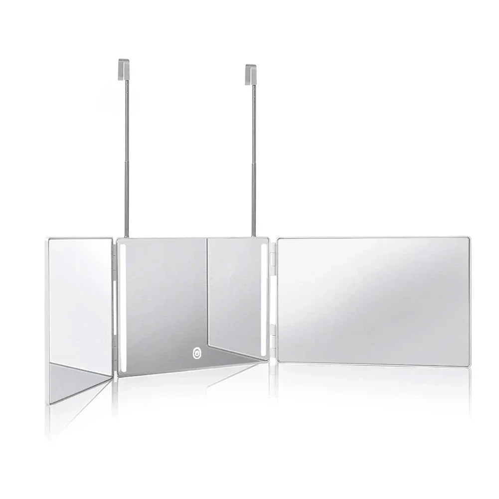 LED 3-Way Trifold Haircut Mirror