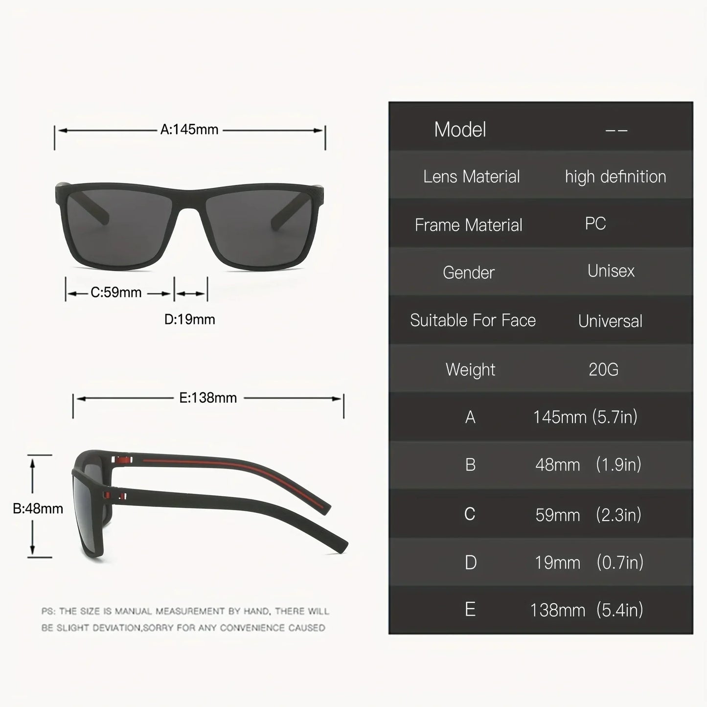 Polarized UV400 Sunglasses 1-2PCS
