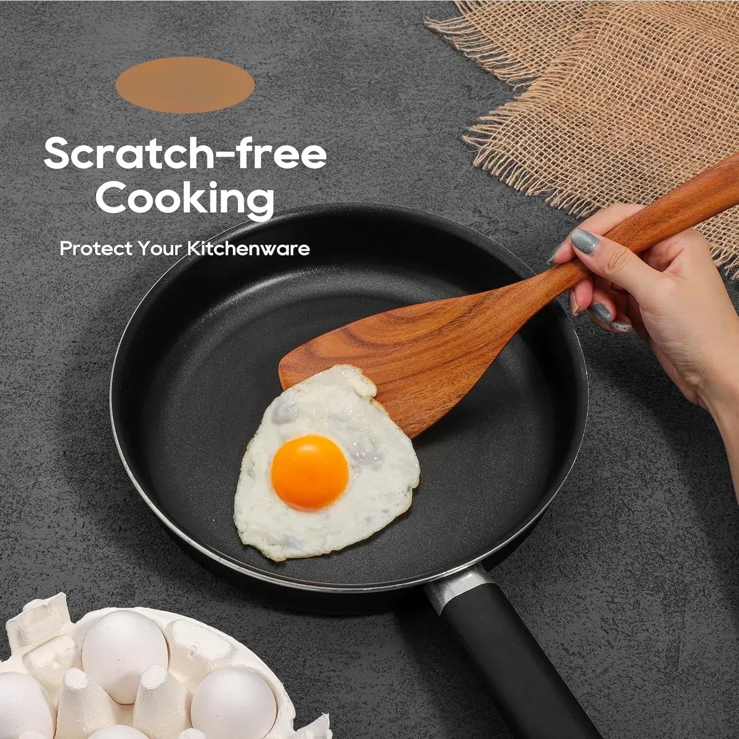 Teak Wooden Utensils Set
