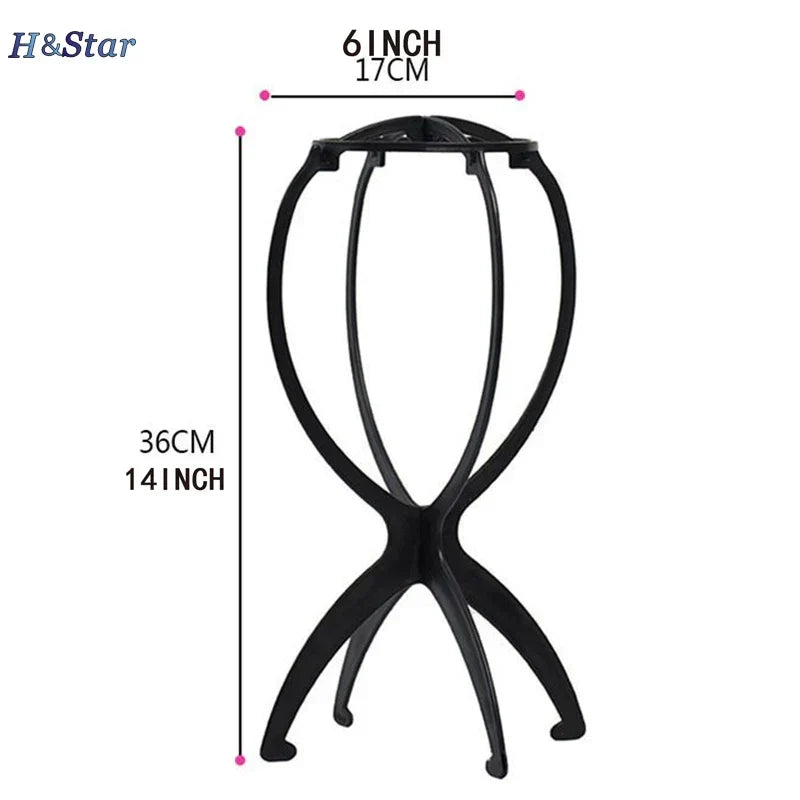 Folding Wig Display Stand Holder