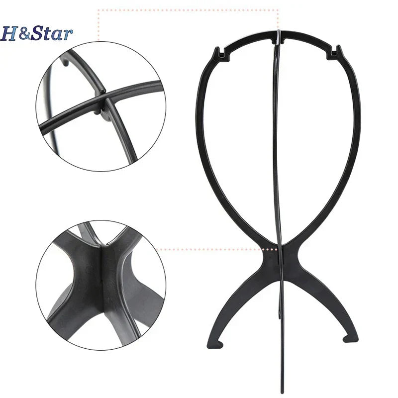 Folding Wig Display Stand Holder