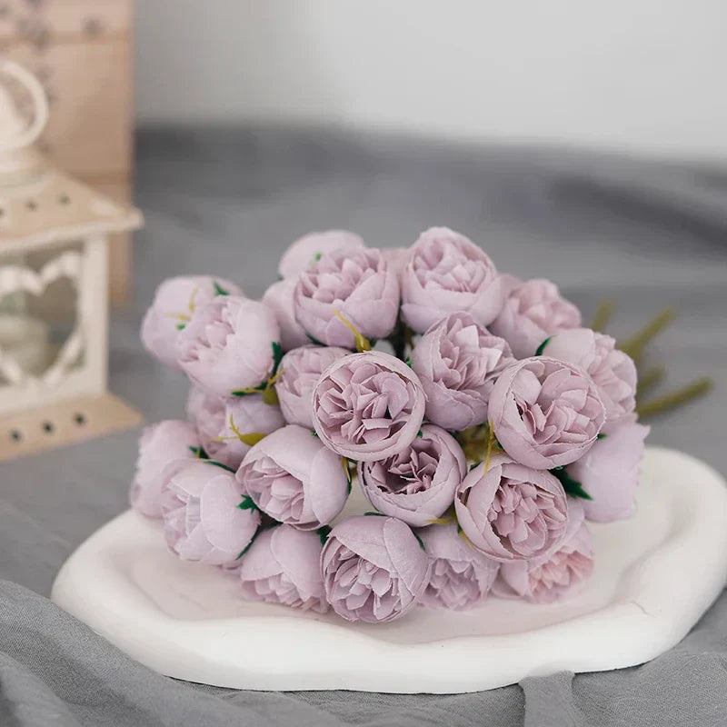 Tenvity Pink Rose Peony Bouquet