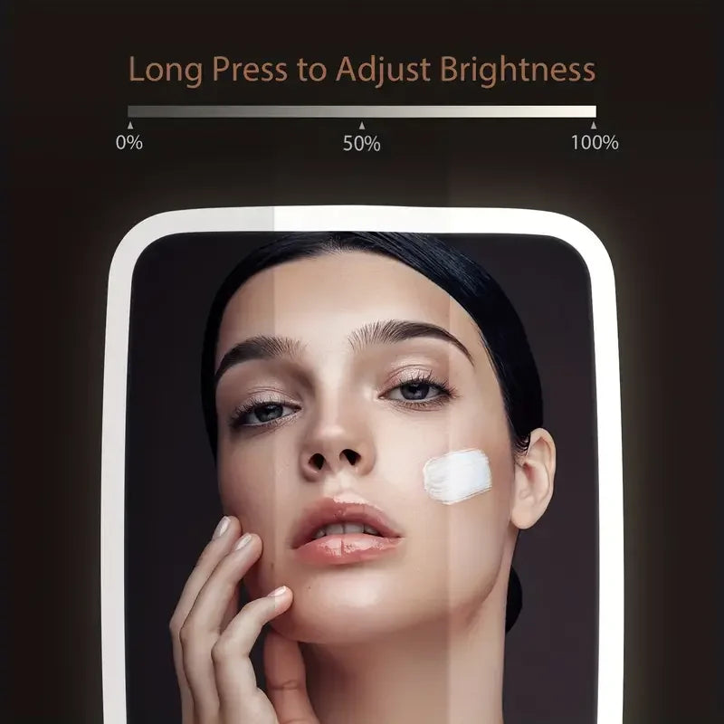 LED Desktop Folding Makeup Mirror